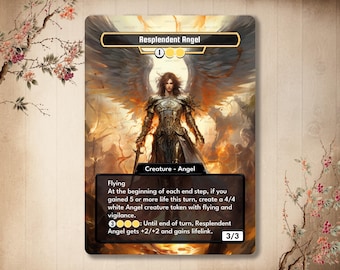 Ángel Resplandeciente - Ángel de Carta Personalizada, Arte Completo con Proxy Alter