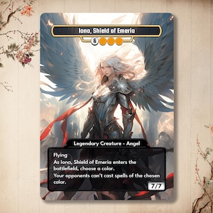 Iona, Scudo di Emeria - Carta personalizzata *Angelo* Alta qualità [Alter art / Full art]