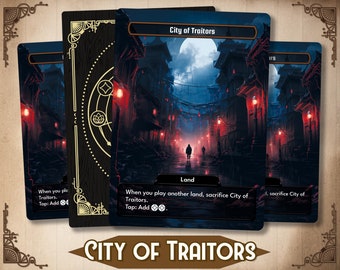 City of Traitors - MTG Proxy Custom Card , Full Art Alternate Art