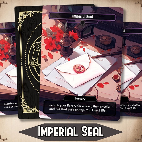Imperial Seal - MTG Proxy Custom Card - Altered custom art / EDH Full Art