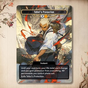 Protezione di Teferi - Carta personalizzata Carta premium di alta qualità [Alter art / Full Art]