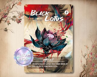 Black Lotus - Full Art Custom Card - Etsy