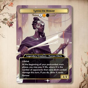 Tymna The Weaver - Custom Card High Quality [ Alter art / Full Art ]