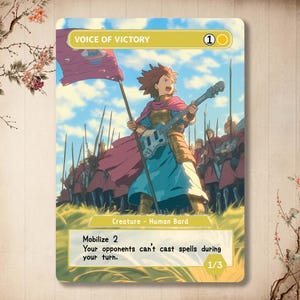 Voce della Vittoria - Carta personalizzata *Anime* Arte, Alter art alternativo completo