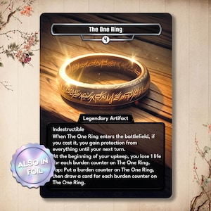 The One Ring Custom Card – Proxy Alter Full Art