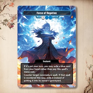 Kracht van de ontkenning: aangepaste kaart *anime* hoge kwaliteit [alter art/full art]