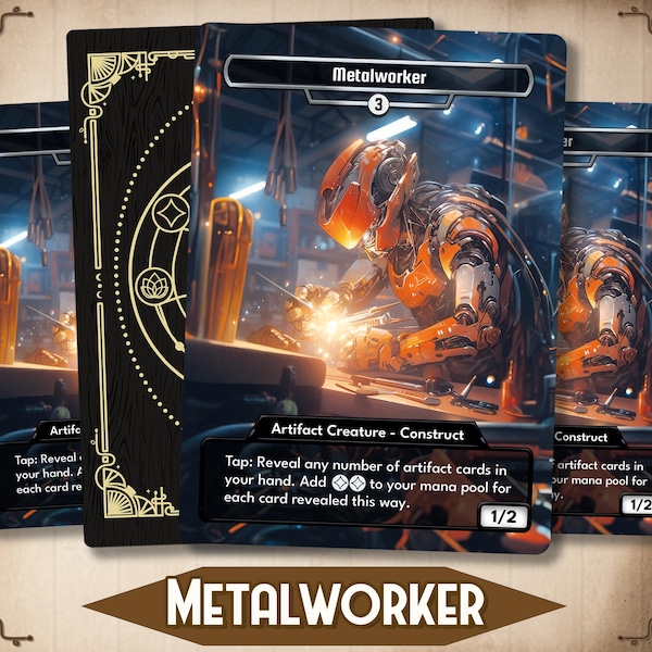 Metalworker - MTG Proxy EDH Custom Card [ Altered custom art / Full Art ]