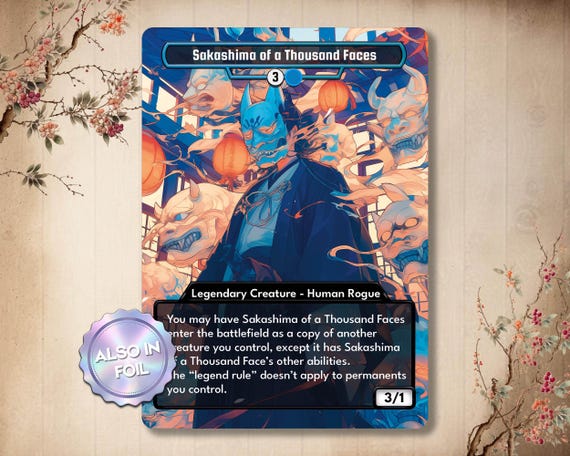 Sakashima of a Thousand Faces - Custom Card With Alternate Art - Etsy