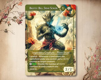 Bristly Bill, Spine Sower - Custom Card *Japanese* Art , Full Art Alternative Alter art