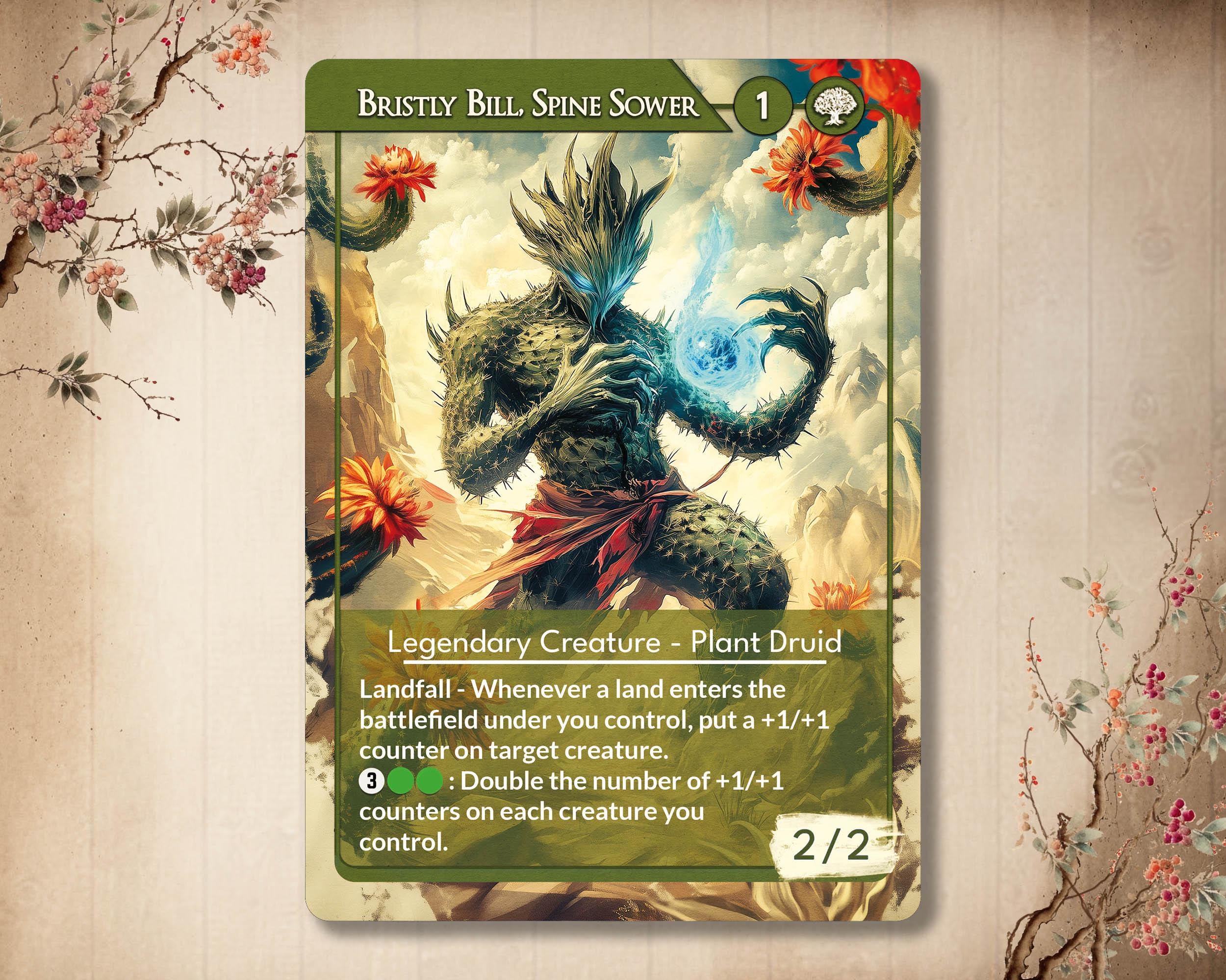Bristly Bill, Spine Sower - Custom Card *japanese* Art , Full Art
