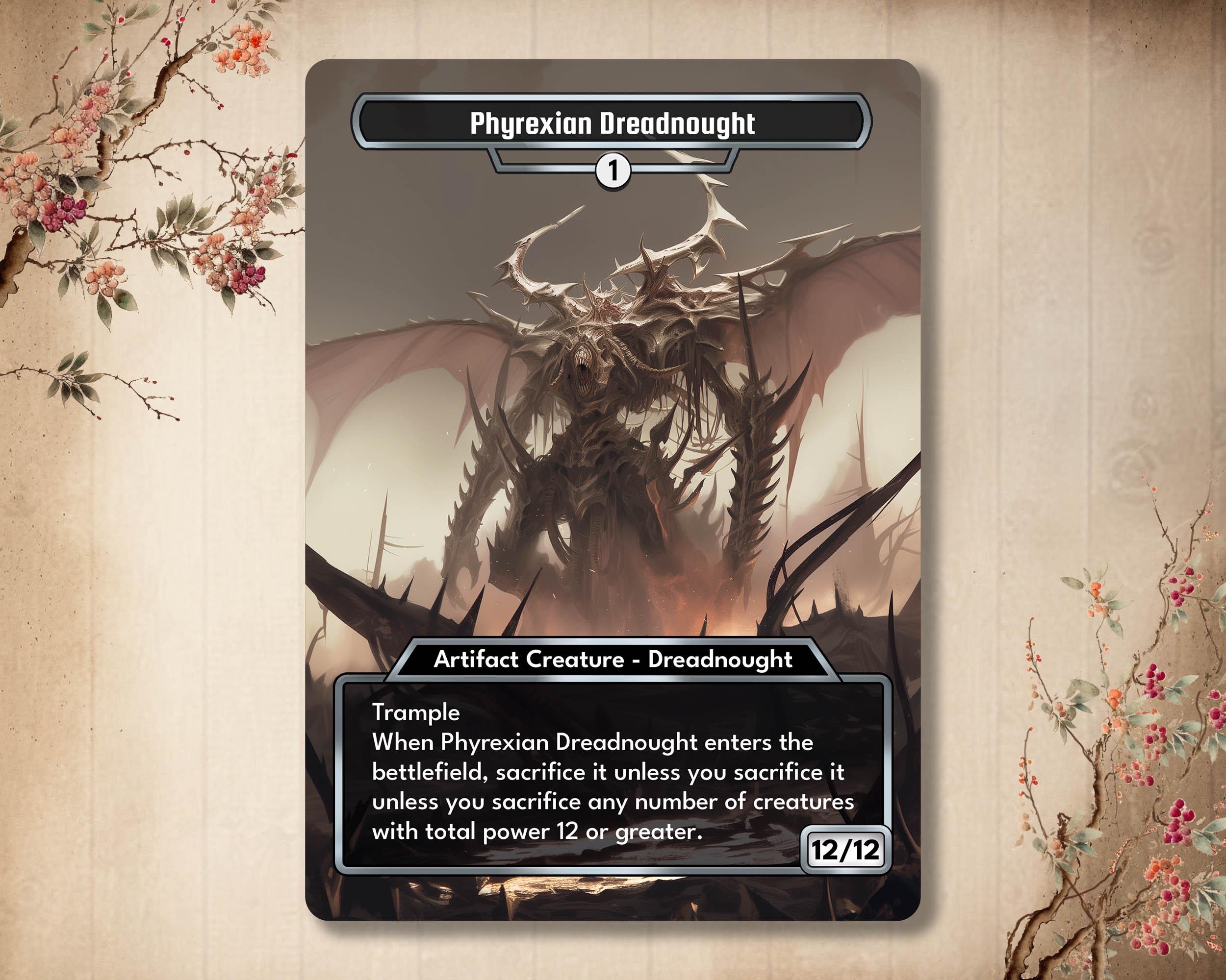 Mtg Proxy Phyrexian Dreadnought - Etsy Mtg Proxy Phyrexian Dreadnought - Etsy