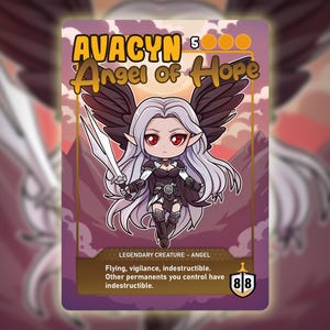 Avacyn , Angel of Hope - Custom Card Chibi Alternative Full Art Style