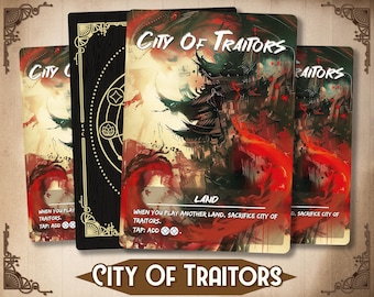 City of Traitors EDH Proxy - Custom *Japanese* Full Art MTG Game Card Proxy