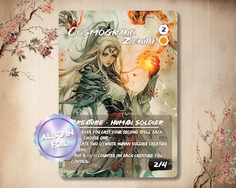 Cosmogrand Zenith - Custom Card Japanese Full Alter | Creature White Human Soldier Eternities