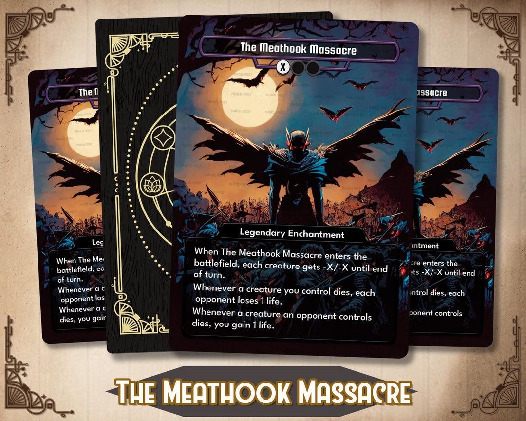 The Meathook Massacre MTG Proxy Custom Card Commander Full Etsy