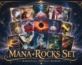 Mana Rocks & Artifact Staples Proxy Set (15 Cards) – Full Art Power Bundle