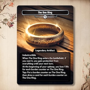 The One Ring - aangepaste kaart, hoge kwaliteit [Alter art / Full Art]