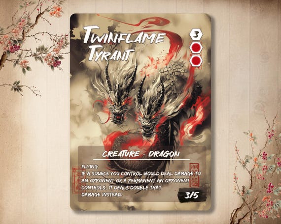 Twinflame Tyrant - Custom Card *japanese* Full Art With