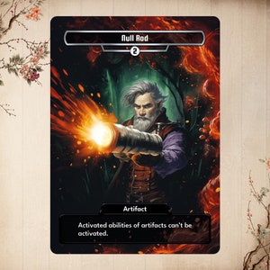 Null Rod - Carte personnalisée de haute qualité avec un art alternatif