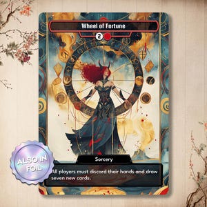 Carta Proxy da Roda da Fortuna – Arte Completa do Tarô