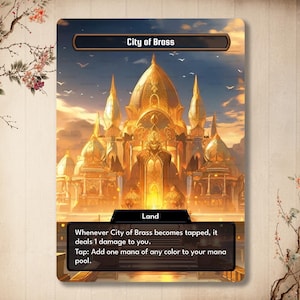 City of Brass - Custom Card Land Classic Premium Card con Full Art alternativa