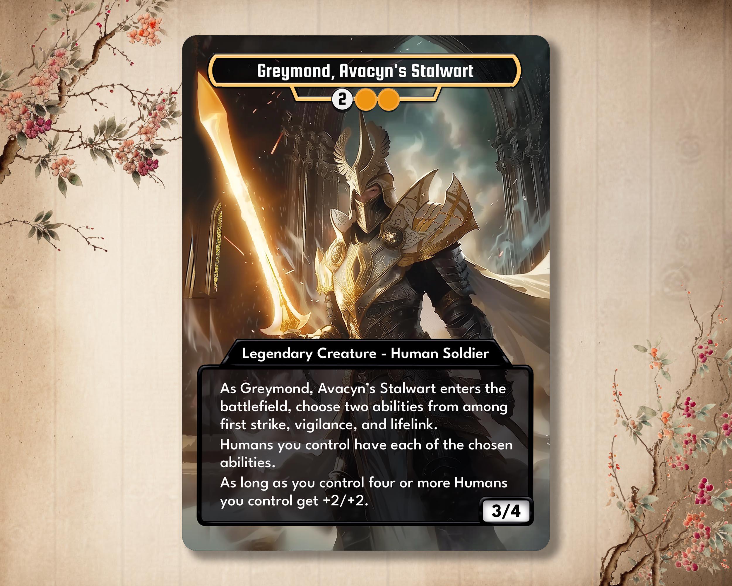 Greymond, Avacyn's Stalwart - Custom Card High Quality [ Alter Art