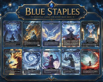 Blue Control Staples Proxy Set (10 Cards) – Full Art EDH Interaction