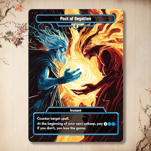 Pact of Negation Proxy Card – Full Art Alter | Blue Instant Commander