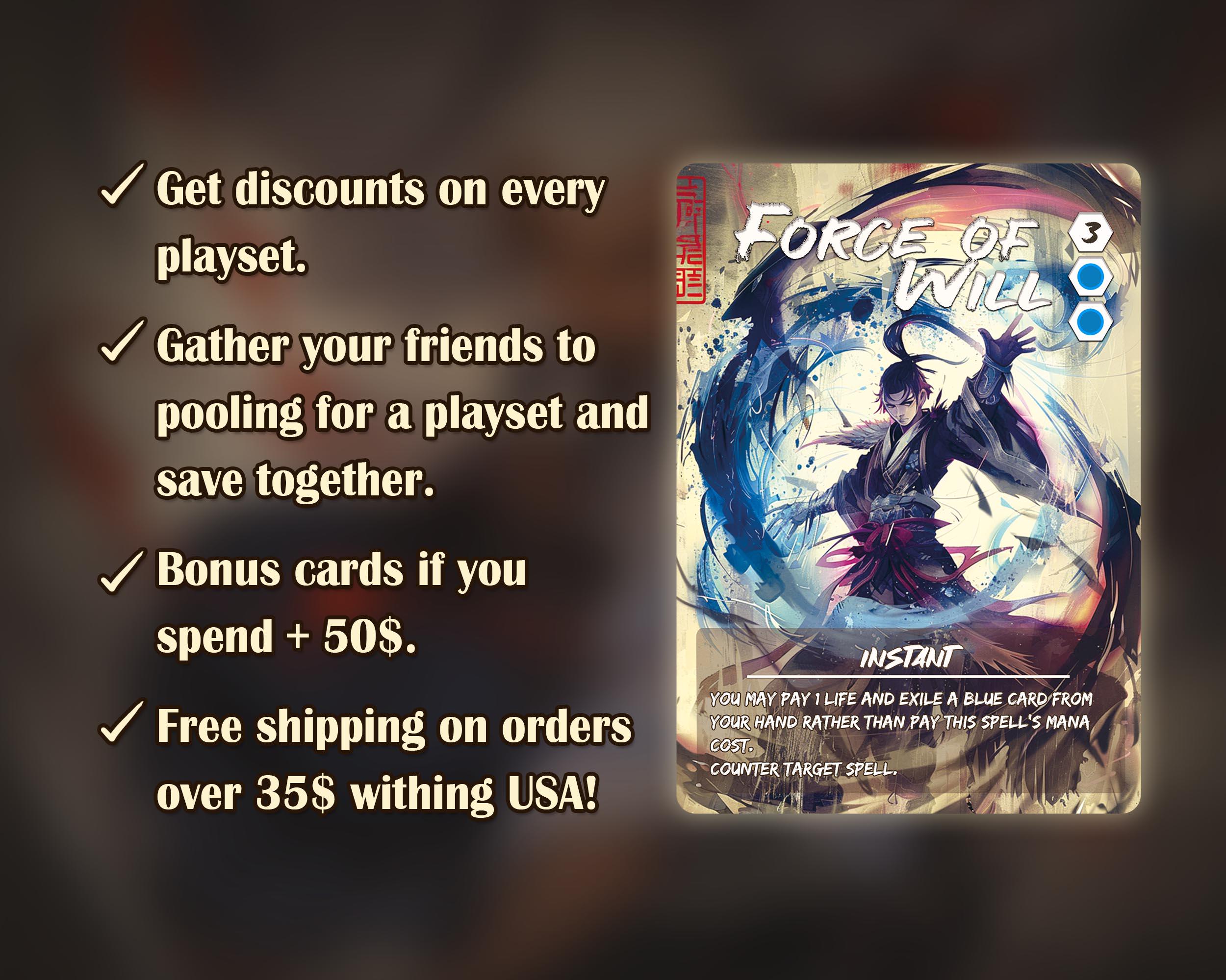 Force of Will - Custom Card / Proxy Japanese Alter Art - Etsy