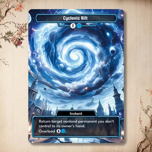 Faille cyclonique - Carte personnalisée de haute qualité avec art alternatif complet