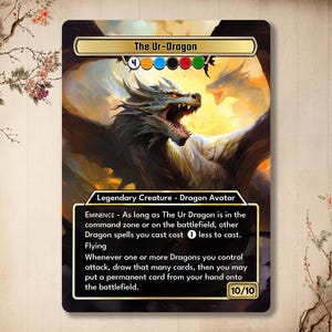 El Ur-Dragón - Tarjeta personalizada Tarjeta de alta calidad con arte alternativo