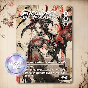Sheoldred the apocalypse - niestandardowa karta proxy, pełna japońska grafika