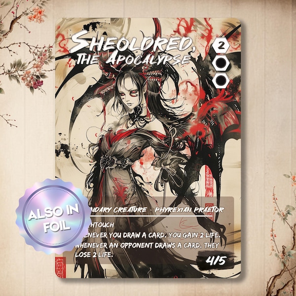 Sheoldred de Apocalyps - Aangepaste proxykaart, Japanse full art