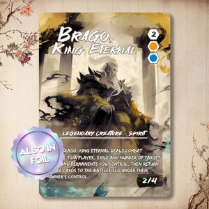 Brago, King Eternal - Custom Card / Japanese Full Art / Proxy with alternative art