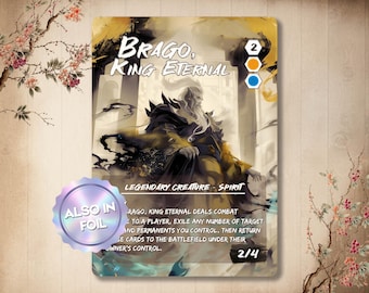 Brago, King Eternal - Custom Card / Japanese Full Art / Proxy With  Alternative Art - Etsy