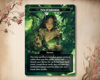 Flare of Cultivation / Custom Card Proxy / Green Sorcery