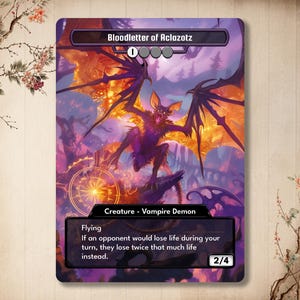 Bloodletter of Aclazotz - aangepaste kaart Vampire hoge kwaliteit [Alter art / Full Art]
