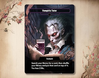 Vampiric Tutor / Proxy Custom Card / Vintage Card with alternate art