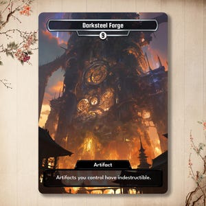 Darksteel Forge - Carta personalizzata, Carta Premium [Arte modificata / Arte completa]