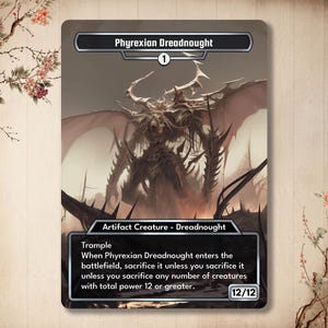 Mtg proxy phyrexian dreadnought - Etsy 日本