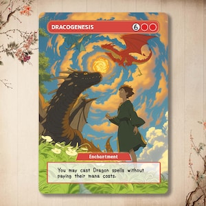 Dracogenesis - Carta personalizzata, Carta Anime Full Art Alter, Premium di alta qualità