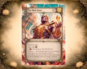 The Mind Stone Custom Proxy Card | Full Art Alter | EDH Commander | Cosmic Artifact