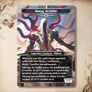 Ulamog, the Defiler - aangepaste kaart *Eldrazi* hoge kwaliteit [Alter art / Full Art]