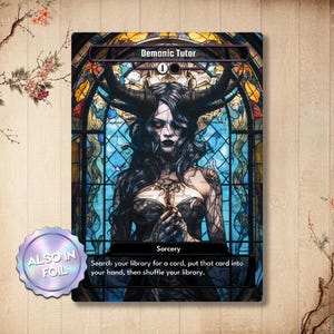 Demoniczny Nauczyciel – Niestandardowa Karta Proxy | Pełna Grafika Czarnej Karty Demonicznej Magii