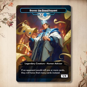Bruac the Grandiloquet - Custom Card High Quality Karte mit alternativer Kunst