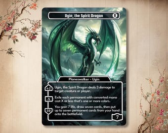 Ugin, The Spirit Dragon Proxy Card – Custom Art Design – MTG Playtest