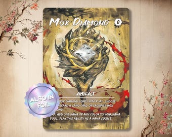 Mox Diamond - Carta personalizzata *Giapponese*, Full Art EDH Alter art