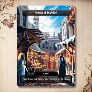 Baazar di Baghdad - Carta personalizzata, Carta Premium *Vintage* [Alter art / Full art]