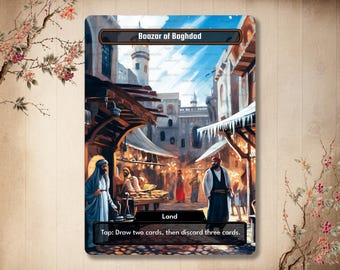Bazaar of Baghdad Proxy Card – Vintage Full Art Land