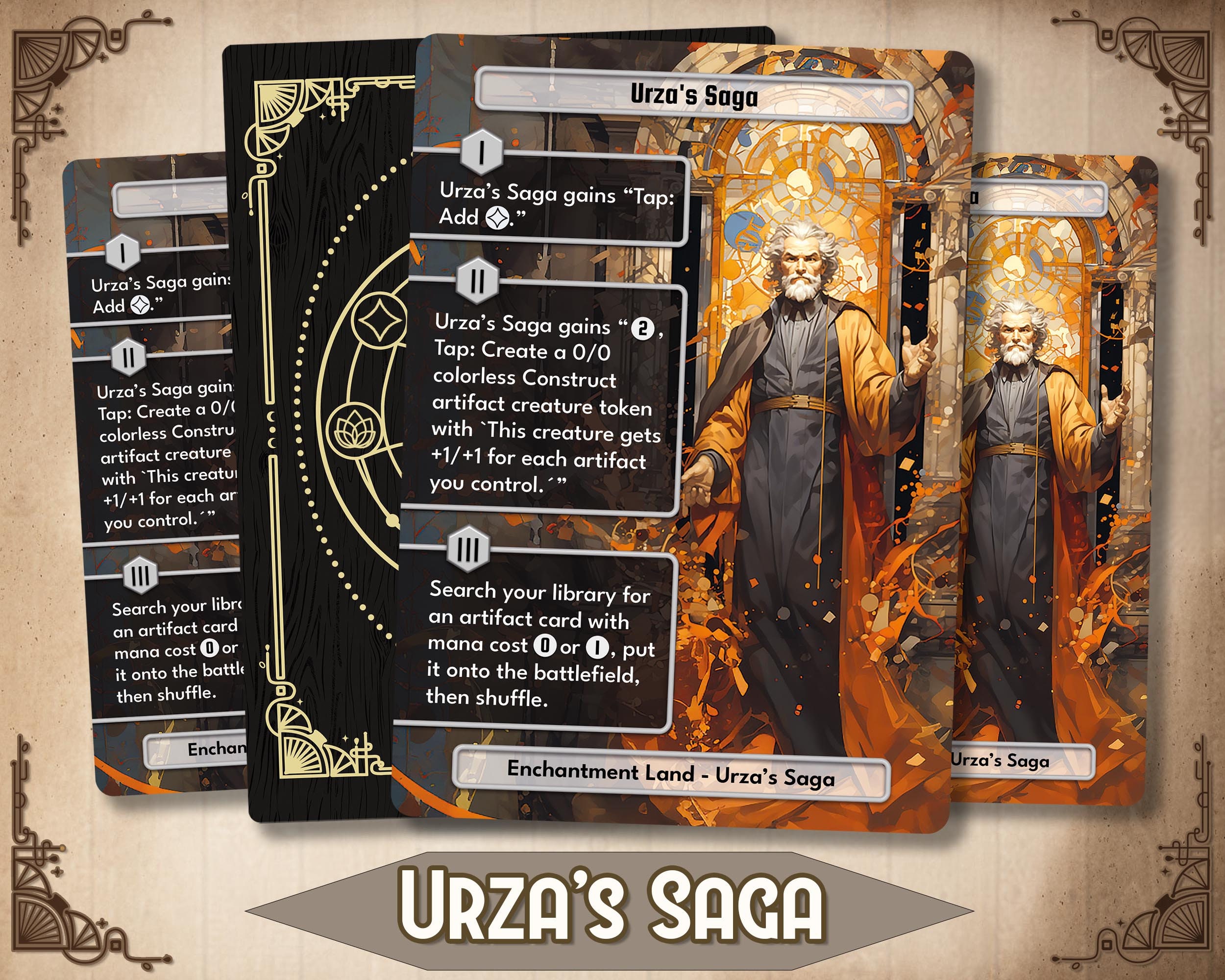 Urza's Saga MTG Proxy Custom Card , Alternative Custom Art